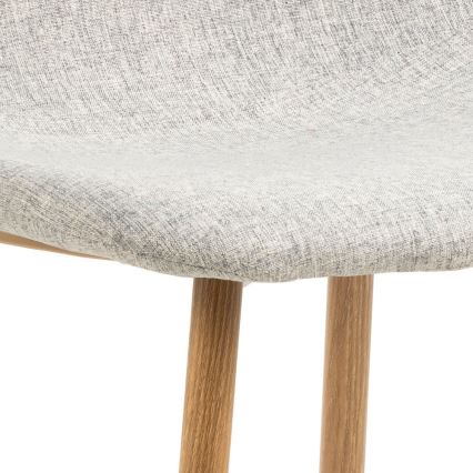 Ruokapöydän tuoli KAIA 1 kpl vaaleanharmaa/tammi