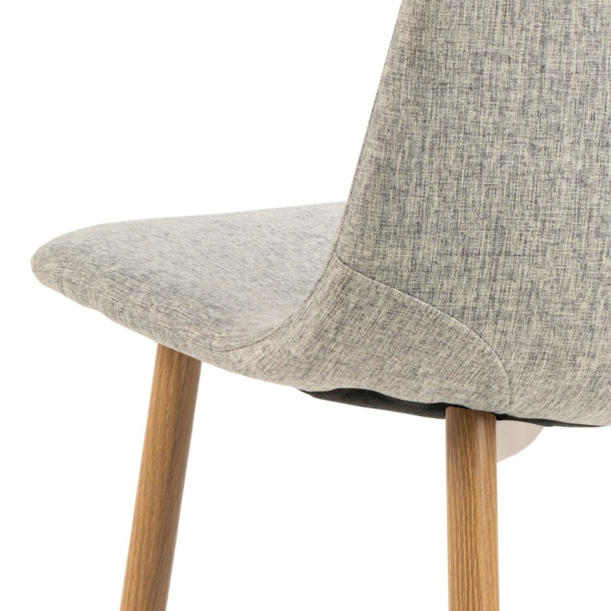 Ruokapöydän tuoli KAIA 1 kpl vaaleanharmaa/tammi