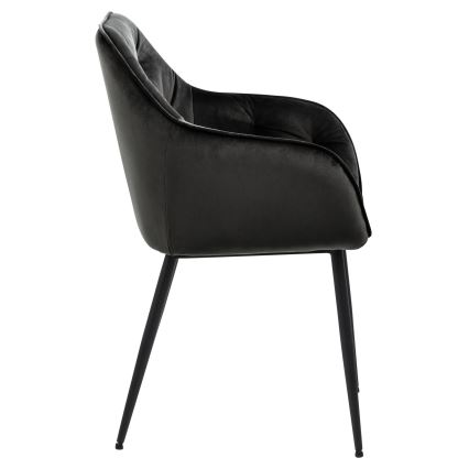 Ruokapöydän tuoli käsinojilla AYLIN 1 kpl musta