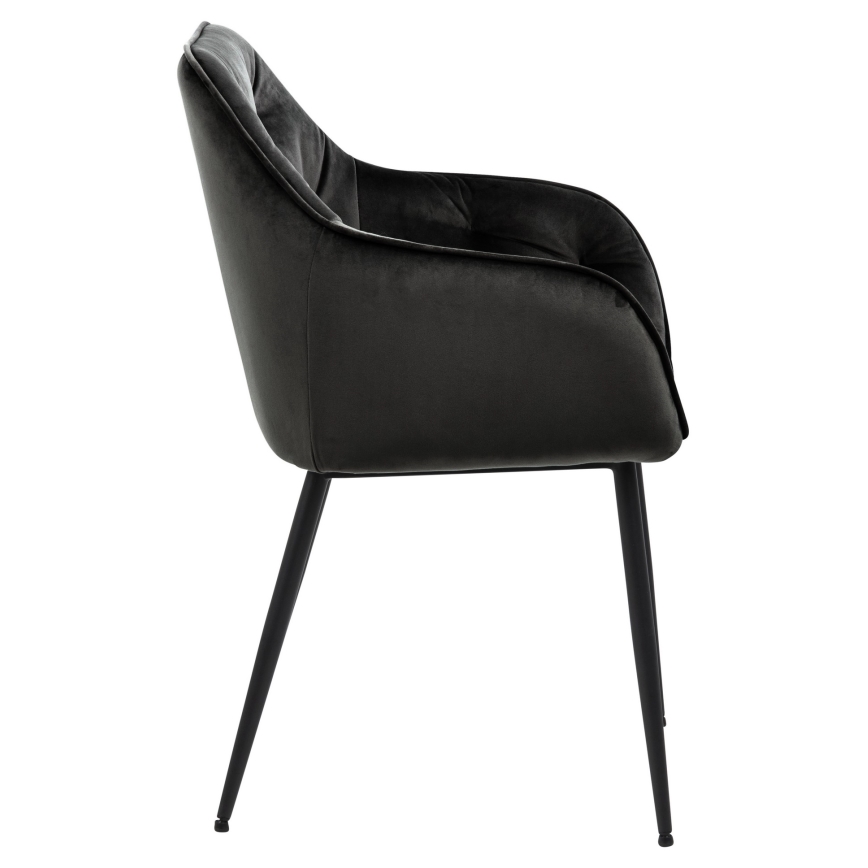 Ruokapöydän tuoli käsinojilla AYLIN 1 kpl musta