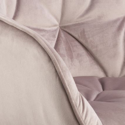 Ruokapöydän tuoli käsinojilla AYLIN 1 kpl vaaleanpunainen