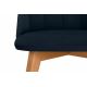 Ruokapöydän tuoli RIFO 86x48 cm tummansininen/pyökki