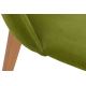 Ruokapöydän tuoli RIFO 86x48 cm vaaleanvihreä/pyökki