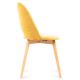 Ruokapöydän tuoli TINO 86x48 cm keltainen/pyökki