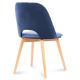Ruokapöydän tuoli TINO 86x48 cm tummansininen/pyökki