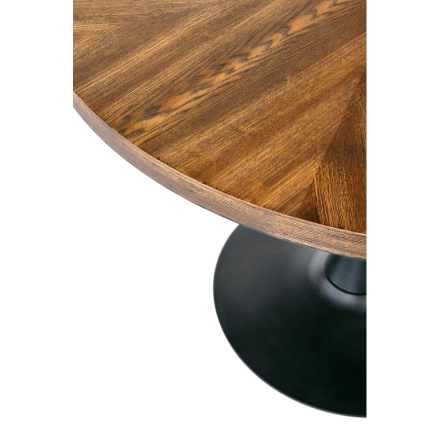 Ruokapöytä CARMELO 75x100 cm musta/ruskea