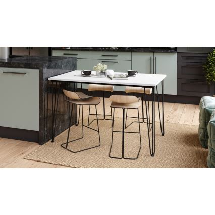 Ruokapöytä HALIJA, valkoinen