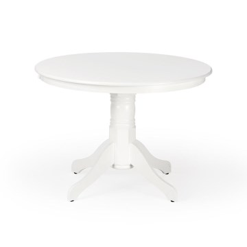 Ruokapöytä KOTI, halkaisija 106 cm, valkoinen