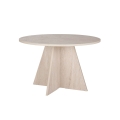 Ruokapöytä MATIN, halkaisija 120 cm, beige