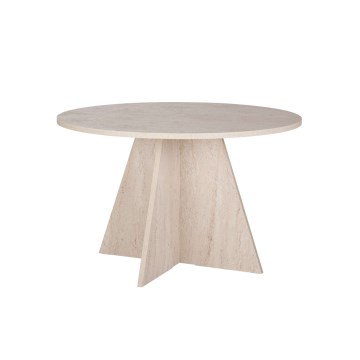 Ruokapöytä MATIN, halkaisija 120 cm, beige