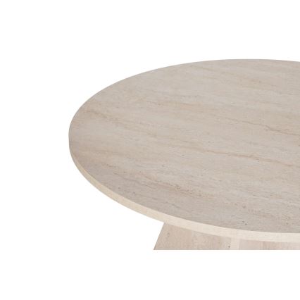 Ruokapöytä MATIN, halkaisija 120 cm, beige