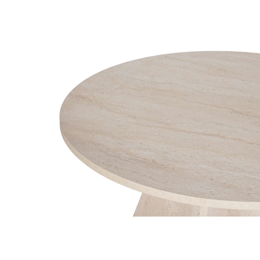 Ruokapöytä MATIN, halkaisija 120 cm, beige
