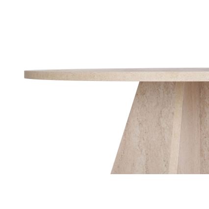 Ruokapöytä MATIN, halkaisija 120 cm, beige