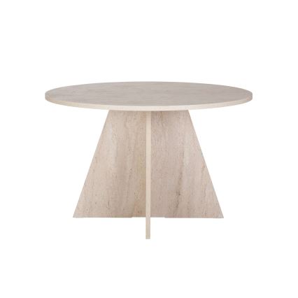 Ruokapöytä MATIN, halkaisija 120 cm, beige