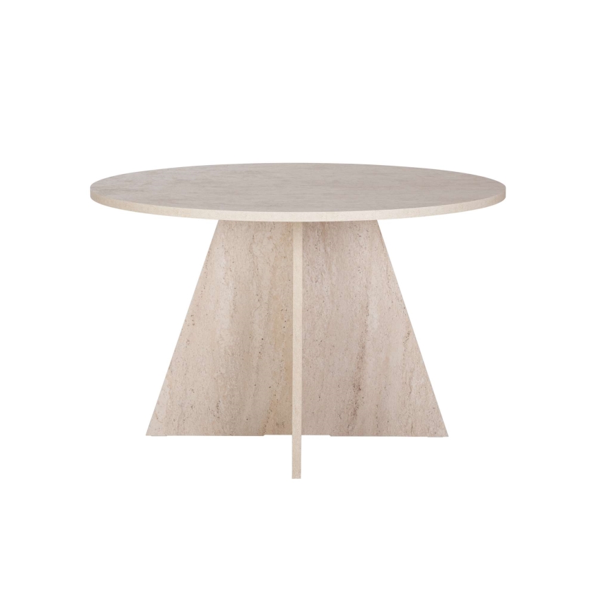 Ruokapöytä MATIN, halkaisija 120 cm, beige
