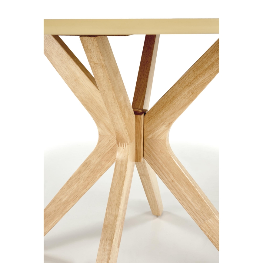 Ruokapöytä NICOLAS, Ø 120 cm, ruskea