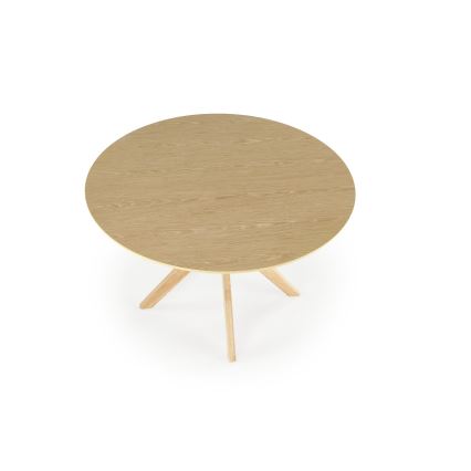 Ruokapöytä NICOLAS, Ø 120 cm, ruskea