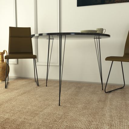 Ruokapöytä SANDALF 75x90 cm musta