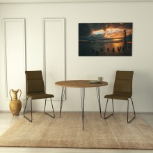 Ruokapöytä SANDALF 75x90 cm ruskea