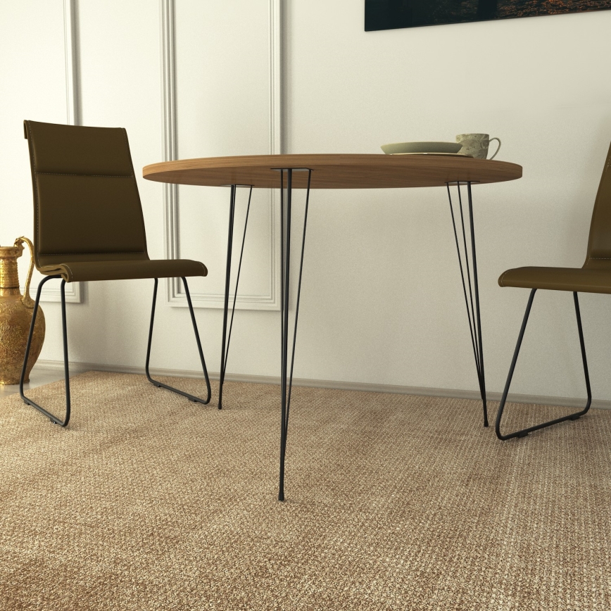 Ruokapöytä SANDALF 75x90 cm ruskea