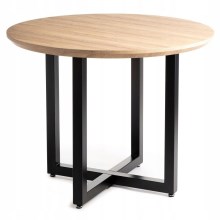 Ruokapöytä SURI 78x100 cm musta/ruskea