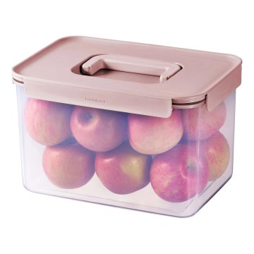 Ruokasäilytysrasia CLASSIC PLUS 6 l vaaleanpunainen/läpinäkyvä