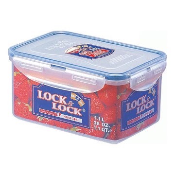 Ruokasäilytysrasia LOCK 1,1 l sininen/läpinäkyvä