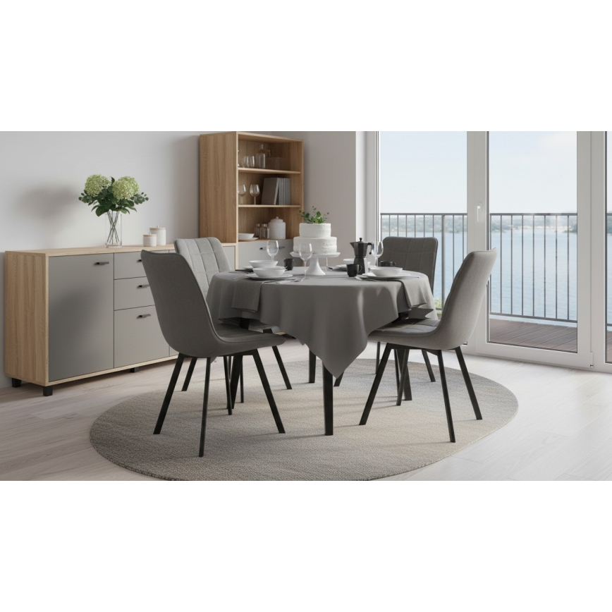 Ruokatuoli ADINA harmaa