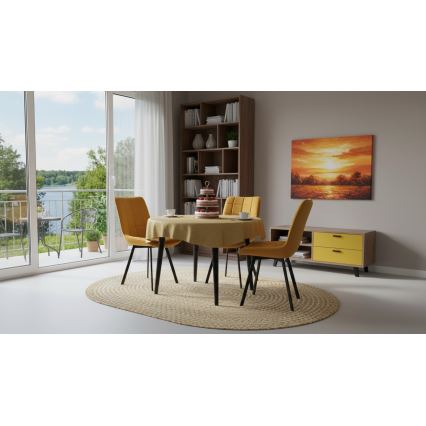 Ruokatuoli ADINA keltainen