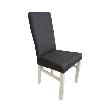 Ruokatuoli ALISON harmaa/valkoinen