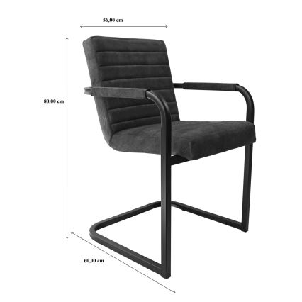 Ruokatuoli BART harmaa