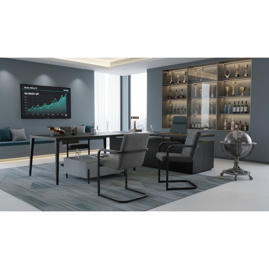 Ruokatuoli BART harmaa