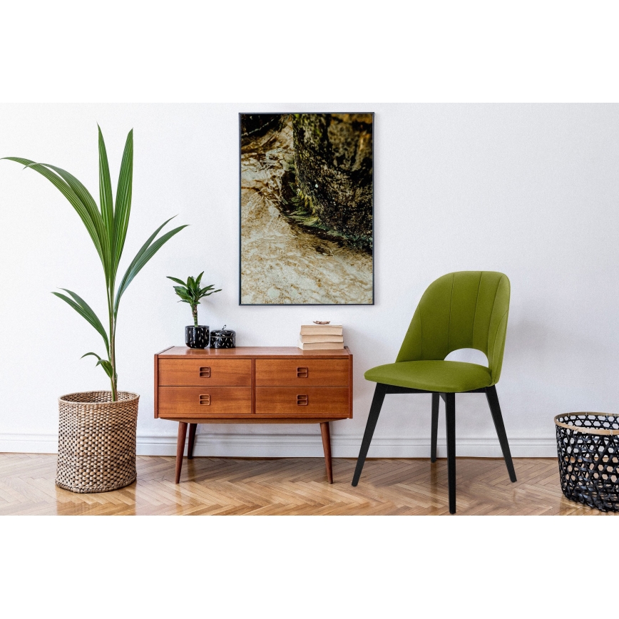 Ruokatuoli BOVIO 86x48 cm vaaleanvihreä/pyökki