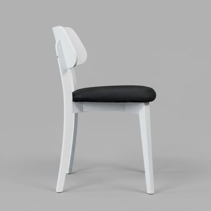 Ruokatuoli EZRA valkoinen/musta