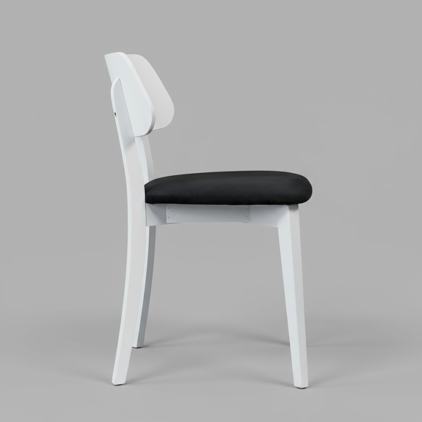 Ruokatuoli EZRA valkoinen/musta