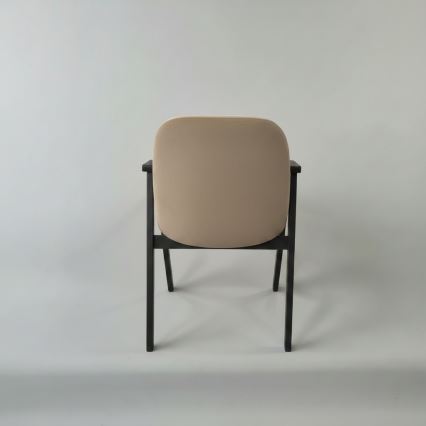 Ruokatuoli GARDA musta/beige