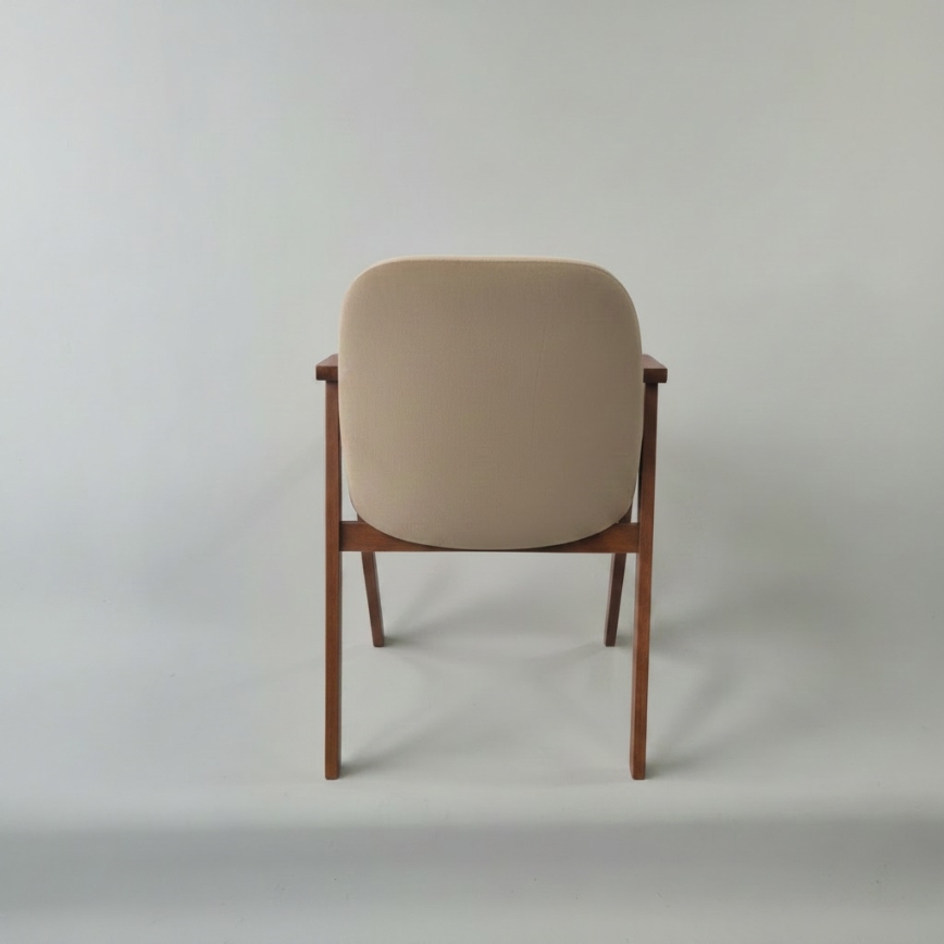 Ruokatuoli GARDA pähkinä/beige