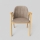 Ruokatuoli GARDA tammi/beige