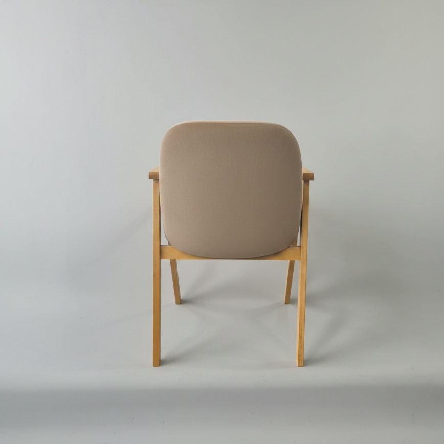Ruokatuoli GARDA tammi/beige