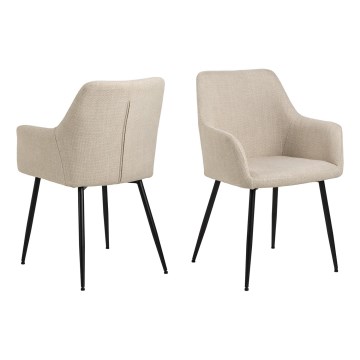 Ruokatuoli käsinojilla TANYA 1 kpl beige