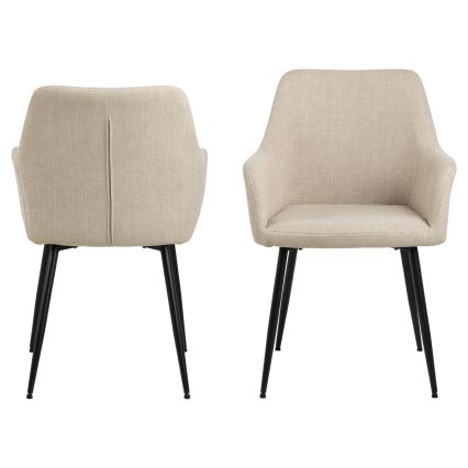 Ruokatuoli käsinojilla TANYA 1 kpl beige