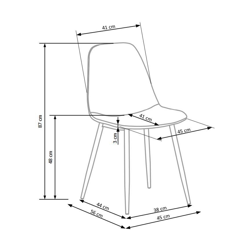 Ruokatuoli KINDREL 1 kpl beige