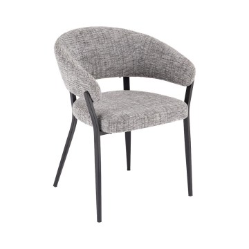 Ruokatuoli LOCUS 1 kpl harmaa