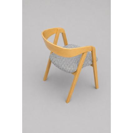 Ruokatuoli LUSO tammi/harmaa