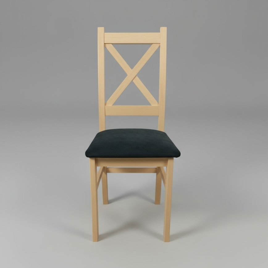 Ruokatuoli NATE sonoma-tammi/musta