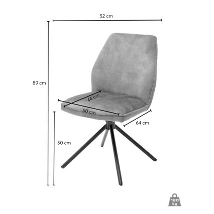 Ruokatuoli NEXORO, 1 kpl, oranssi