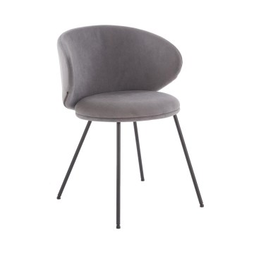 Ruokatuoli ORBIS 1 kpl harmaa