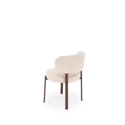 Ruokatuoli SIDUS 1 kpl beige/pähkinä