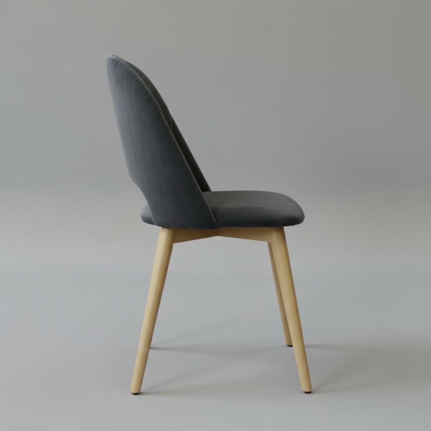 Ruokatuoli THEO tummanharmaa