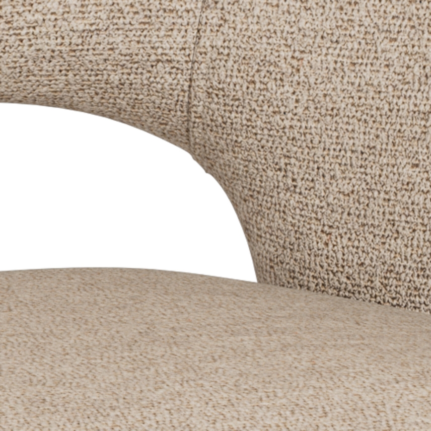 Ruokatuoli TORI käsinojilla, beige